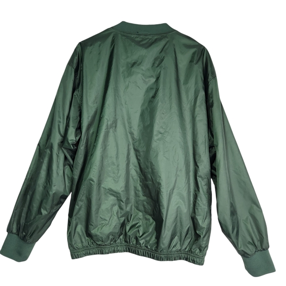 Green Bay Packers Green Windbreaker Jacket Mens XL Lined Pockets - Picture 3 of 11